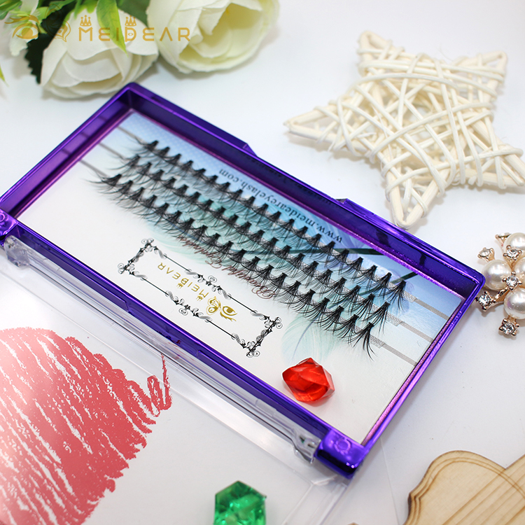 Private label glamorous pre-fanned volume eyelash extensions with wholesale price